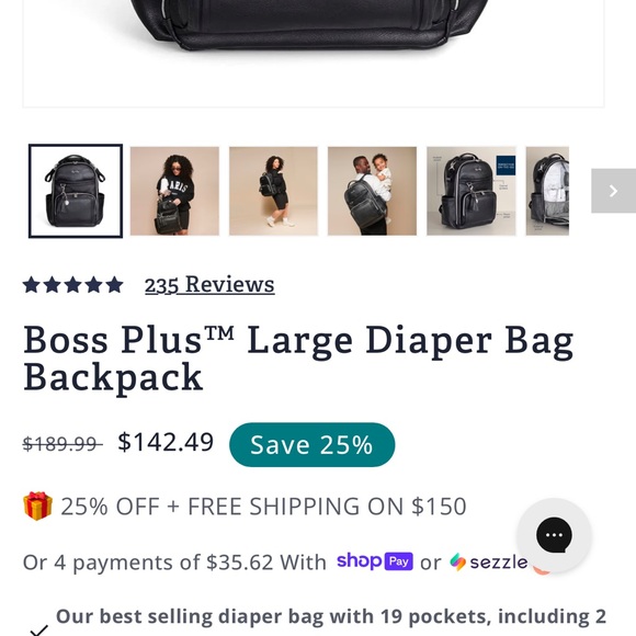 Itzy Ritzy Boss Plus diaper bag- Brand new, never used. - Picture 4 of 4